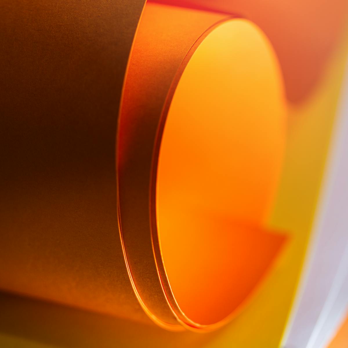 Orange Paper Roll Texture Abstract Wallpaper Background
